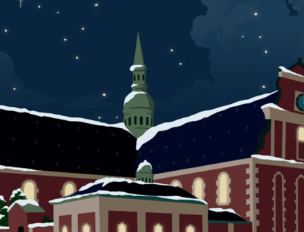 Tegning af Holmens Kirke